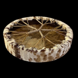 16&quot; Handcrafted Viking-Style Goat Skin Drum | Shamanic Frame Drum for Rituals and Reenactments