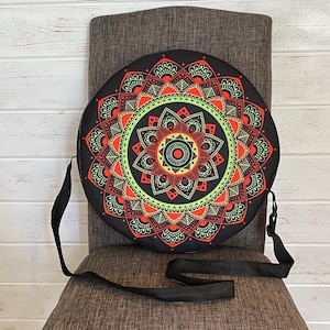 14, 16, 18 Inch Handmade Frame Drum Bag, Mandala, Shamanic Drums, Water Resistant, Hand Drum Protection