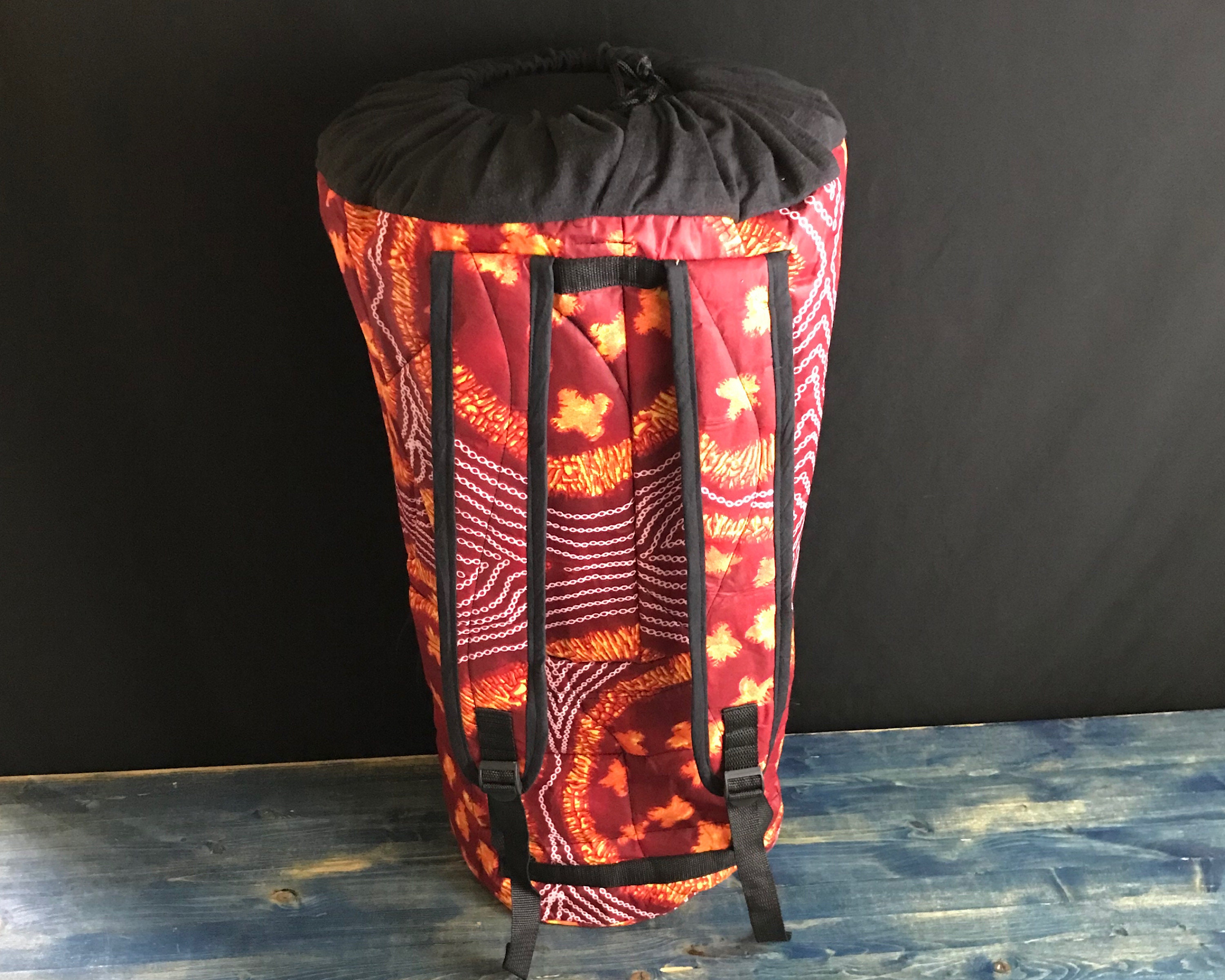 Large Handmade Djembe Bag... Backpack Straps Easy Top Load Etsy