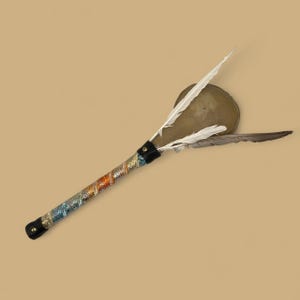 Buffalo Spirit Blessing Rattle, Three Spirit Rattle, Shamanic Rattle..... Medicine Rattle
