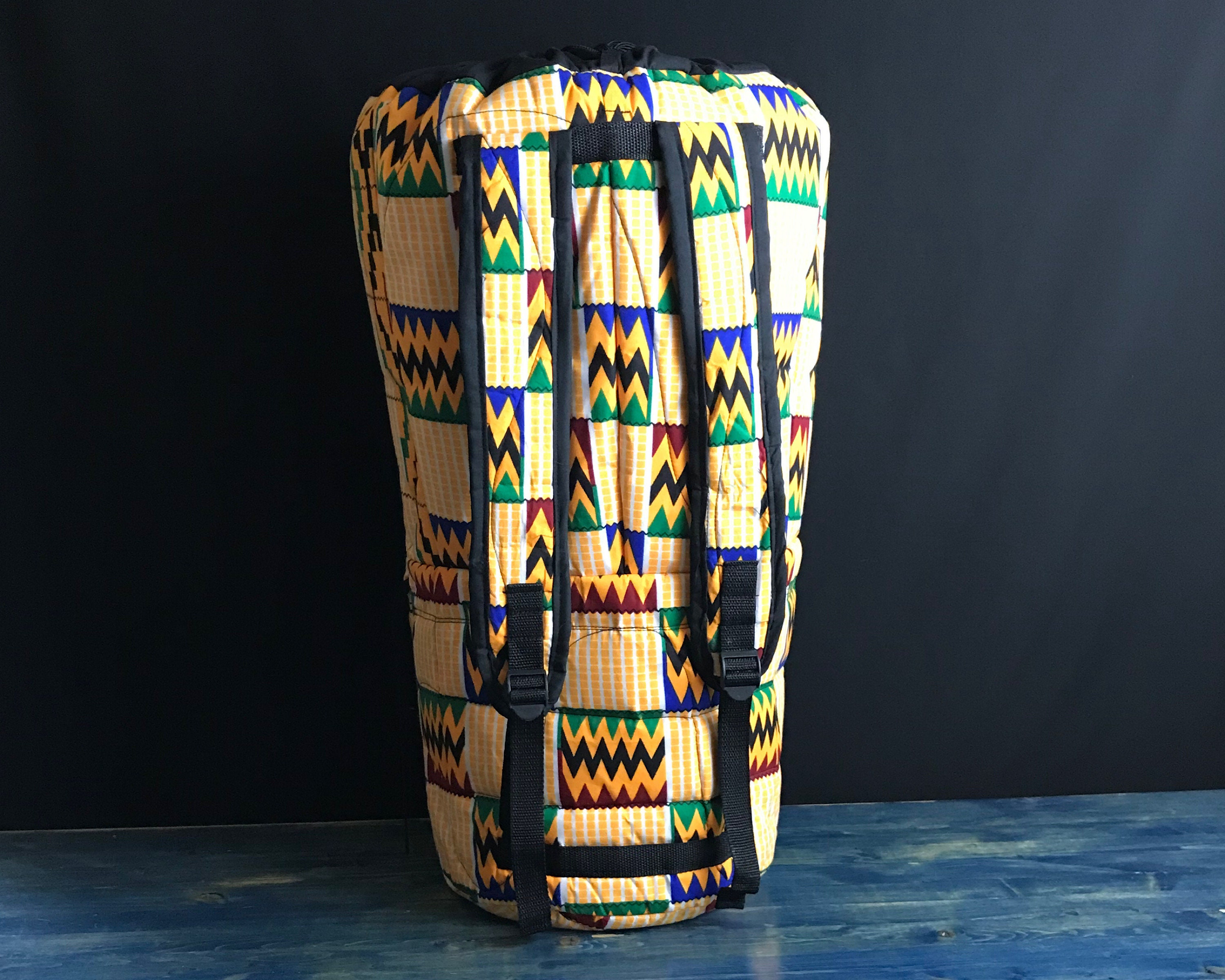 Large Handmade Djembe Bag... Backpack Straps Easy Top Load Etsy