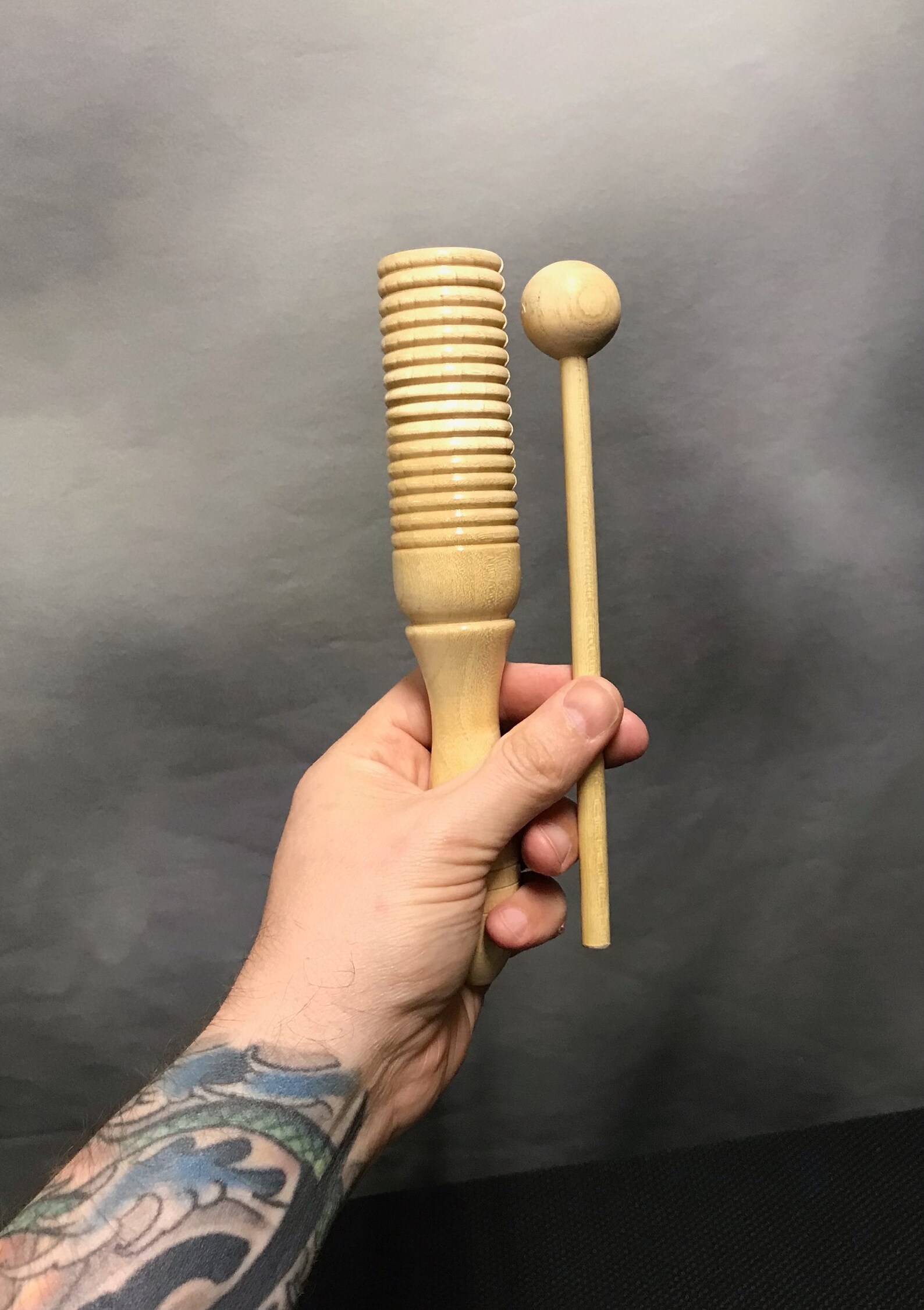 Handcrafted Wooden Agogo Bell Musical Instrument Percussion Etsy