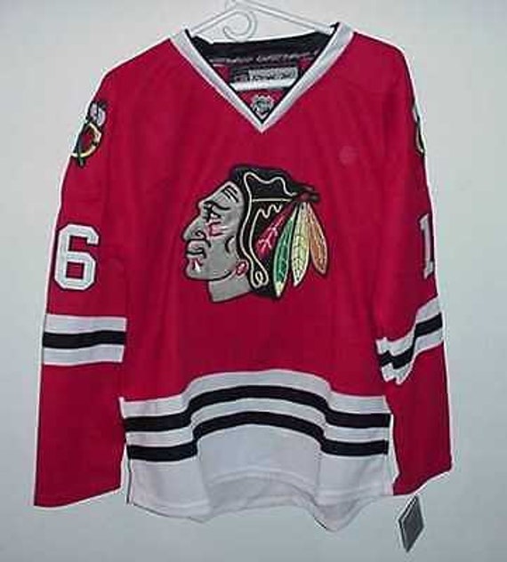 Ed Olczyk 1985 Chicago Blackhawks Vintage Throwback NHL Hockey Jersey