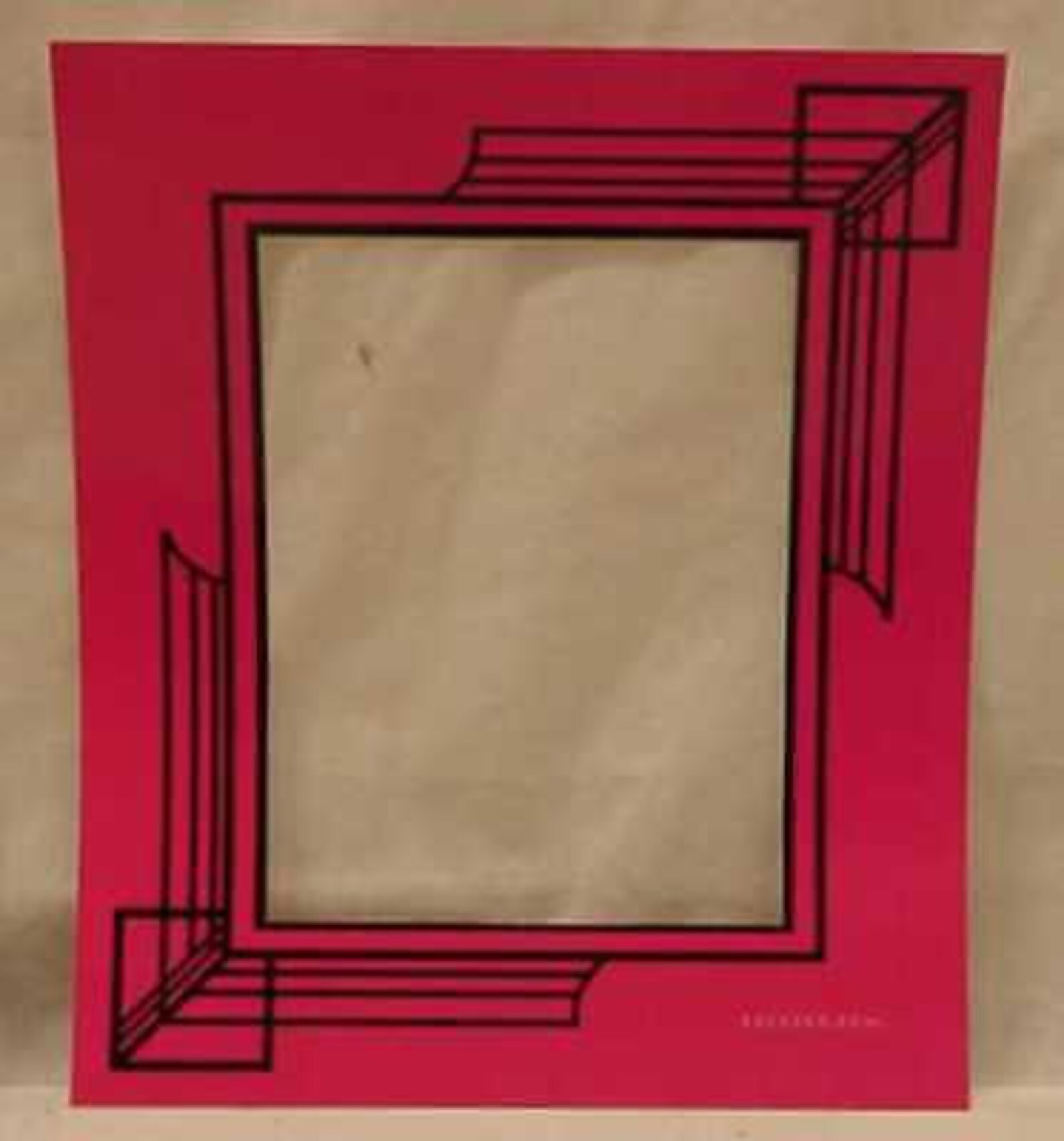 8 Art Deco Reverse Painted Picture Frame Mats LOT 2 Etsy