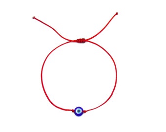 Evil Eye Bracelet Women Red String Bracelet Greek Eye Bracelet Protection Bracelet Amulet Friendship Bracelet Minimalist Gift for her