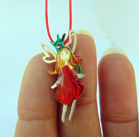 Amazon.com: Fairy Pendant Charm 925 Sterling Silver Charm