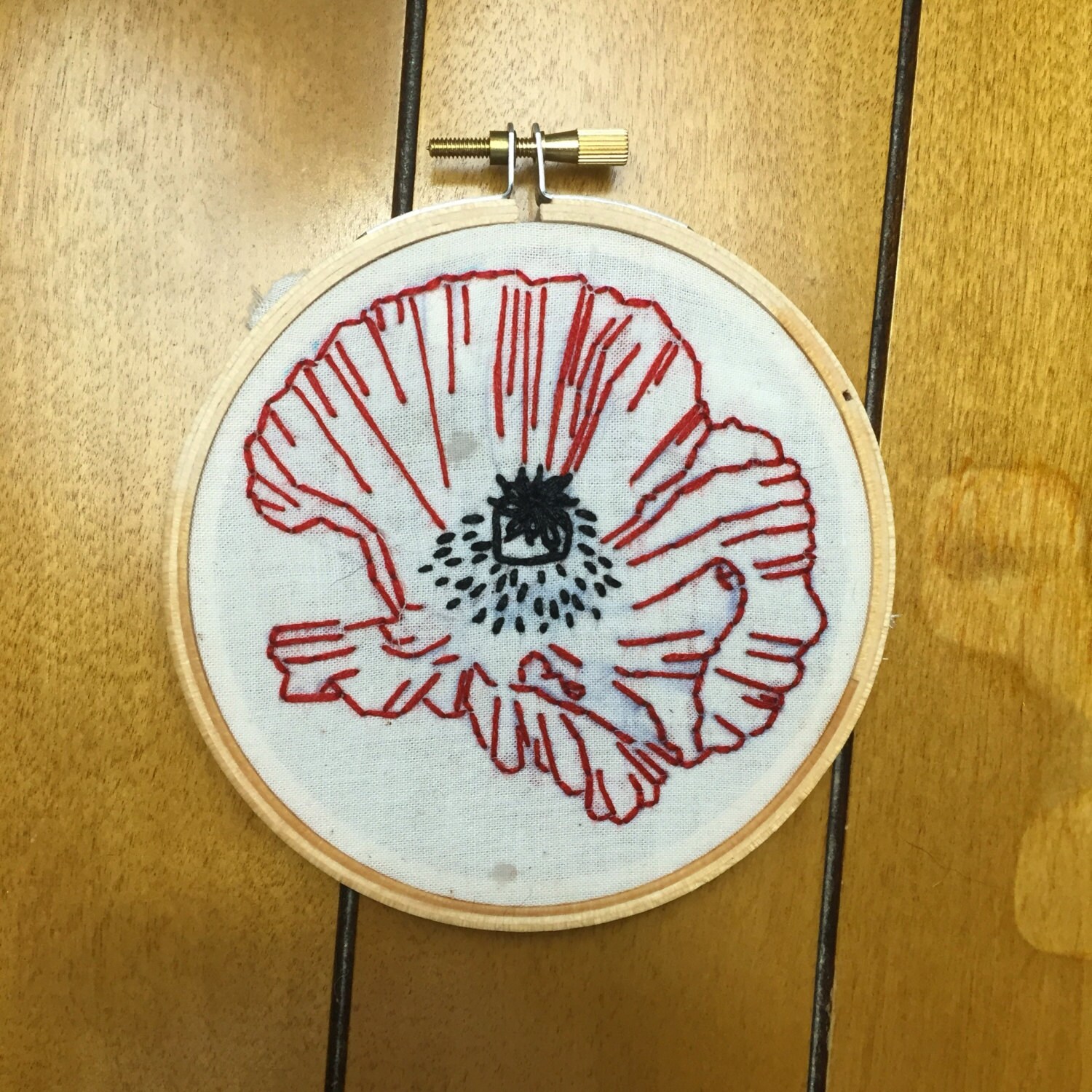 4 Poppy Flower Embroidery Sylvia Plath Poppies in Etsy
