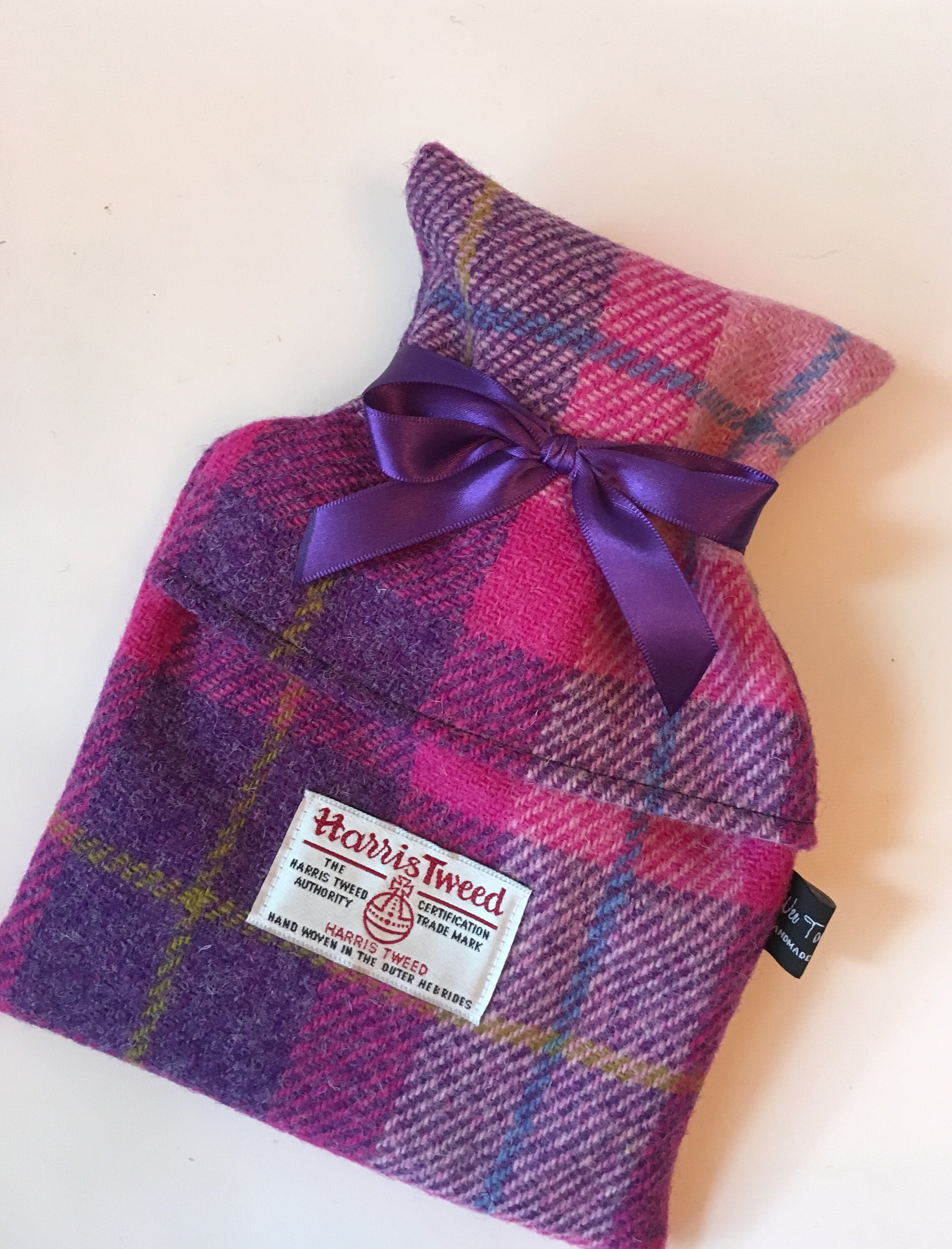 Cubierta de calidad hecha a mano Harris Tweed con botella de 500ml INCLUIDA, Día de la madre, regalo, navidad, cumpleaños, senderismo