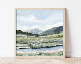 Our Mountain Art Print - Colorado Painting, Mountain Painting, Colorado Art, Crested Butte Art, Painting of Crested Butte, Mountain Art