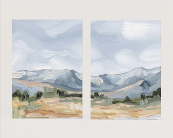 Sedalia Colorado Landscape Art Print Diptych - Mountain Wall Decor Set