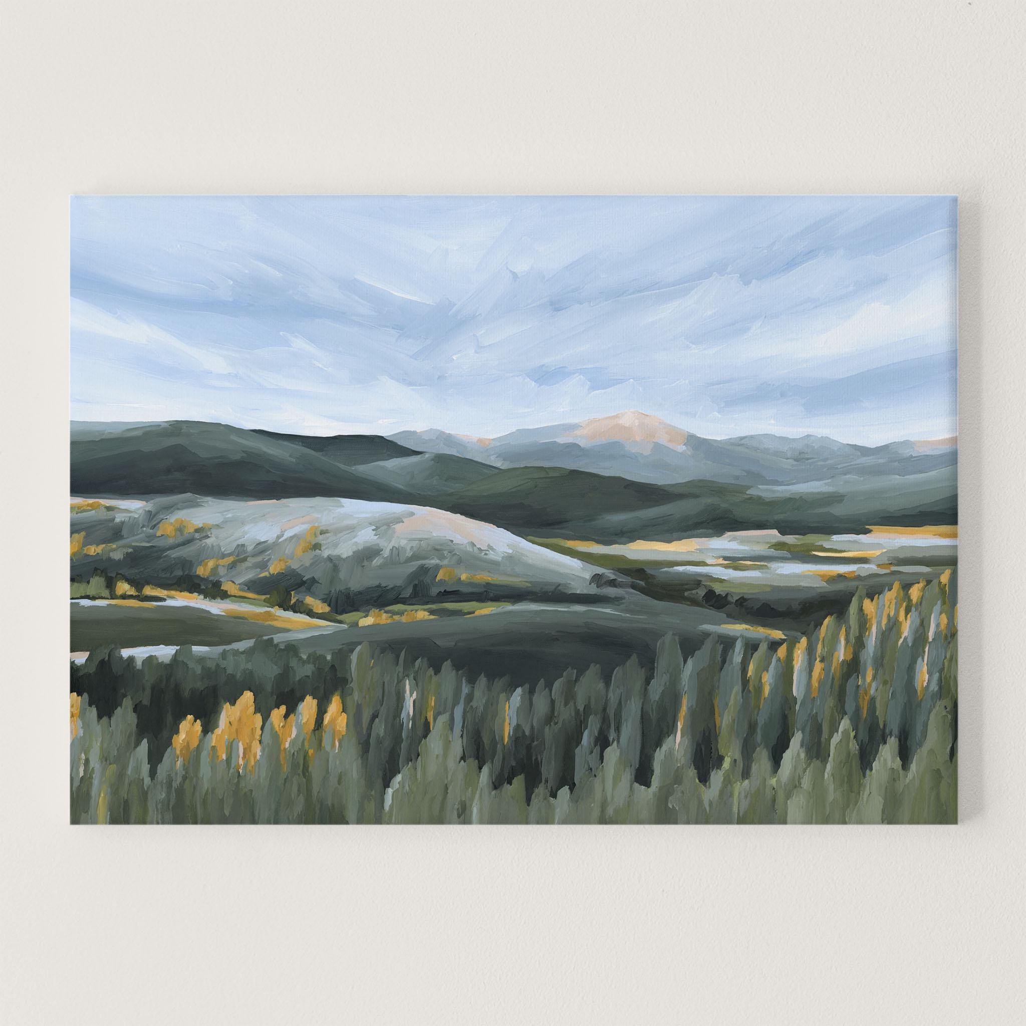Fall Mountain Art Print: Abstract Colorado Landscape Painting - Etsy