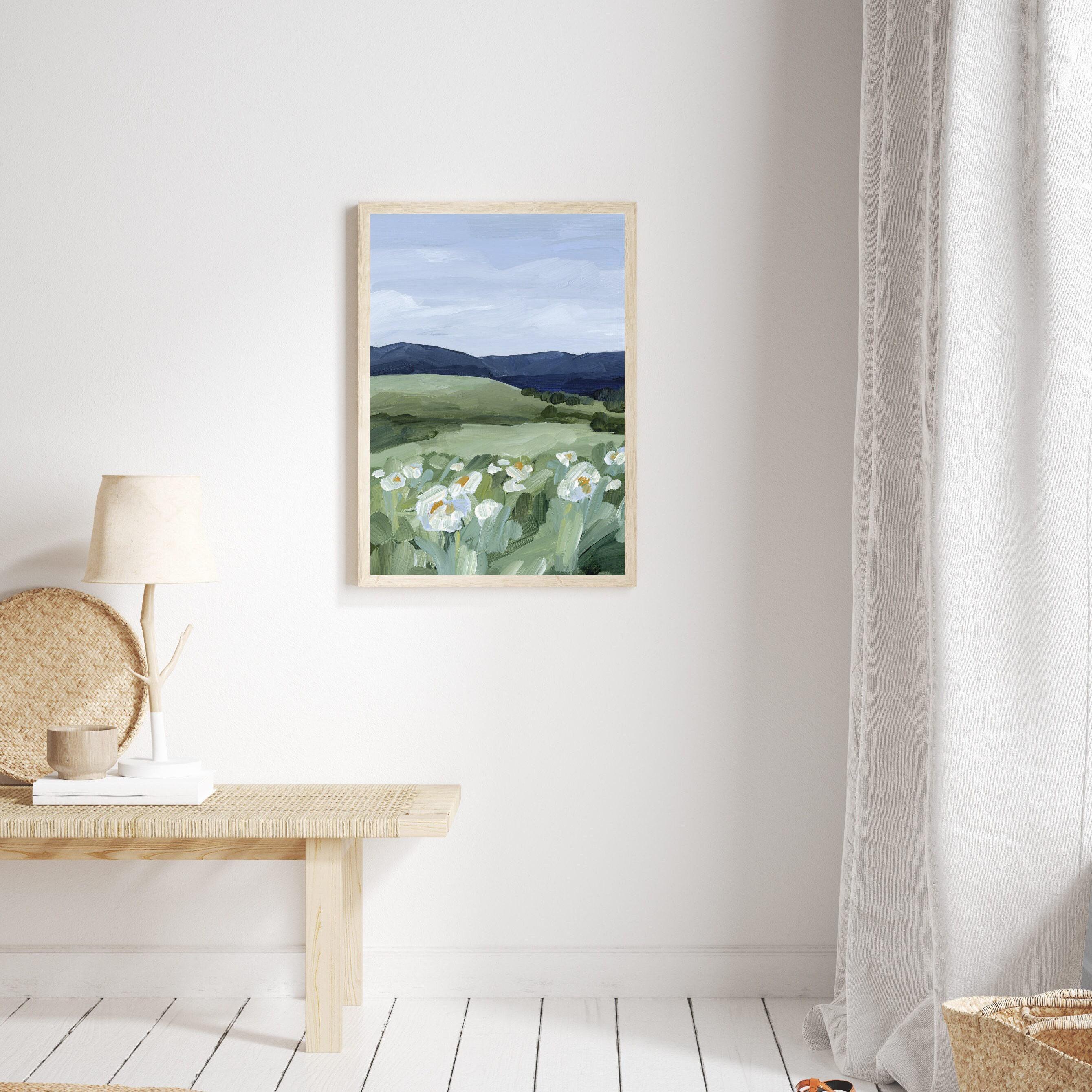 Wildflower Art Print: Colorado Mountain Landscape Painting - Etsy