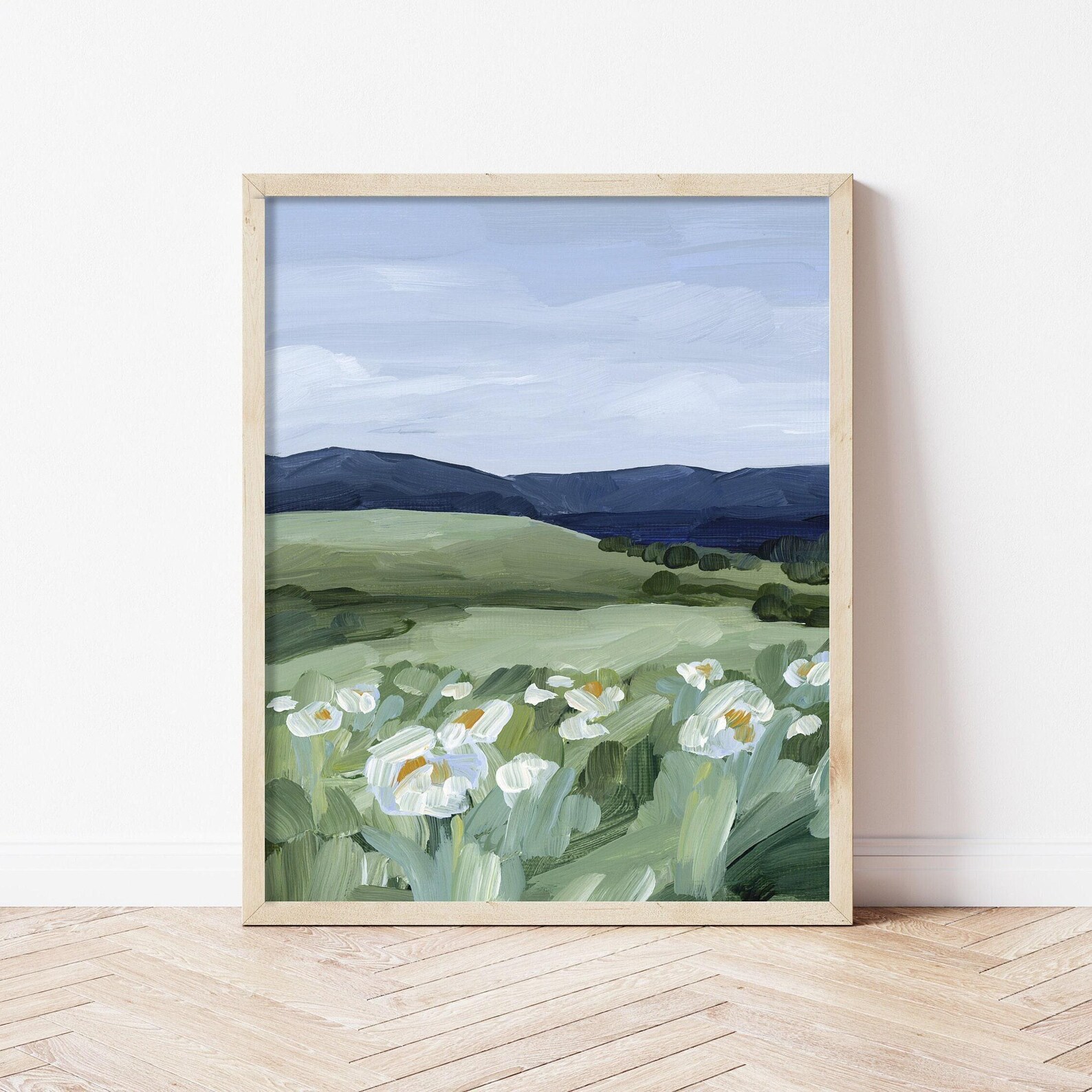 Wildflower Art Print: Colorado Mountain Landscape Painting - Etsy