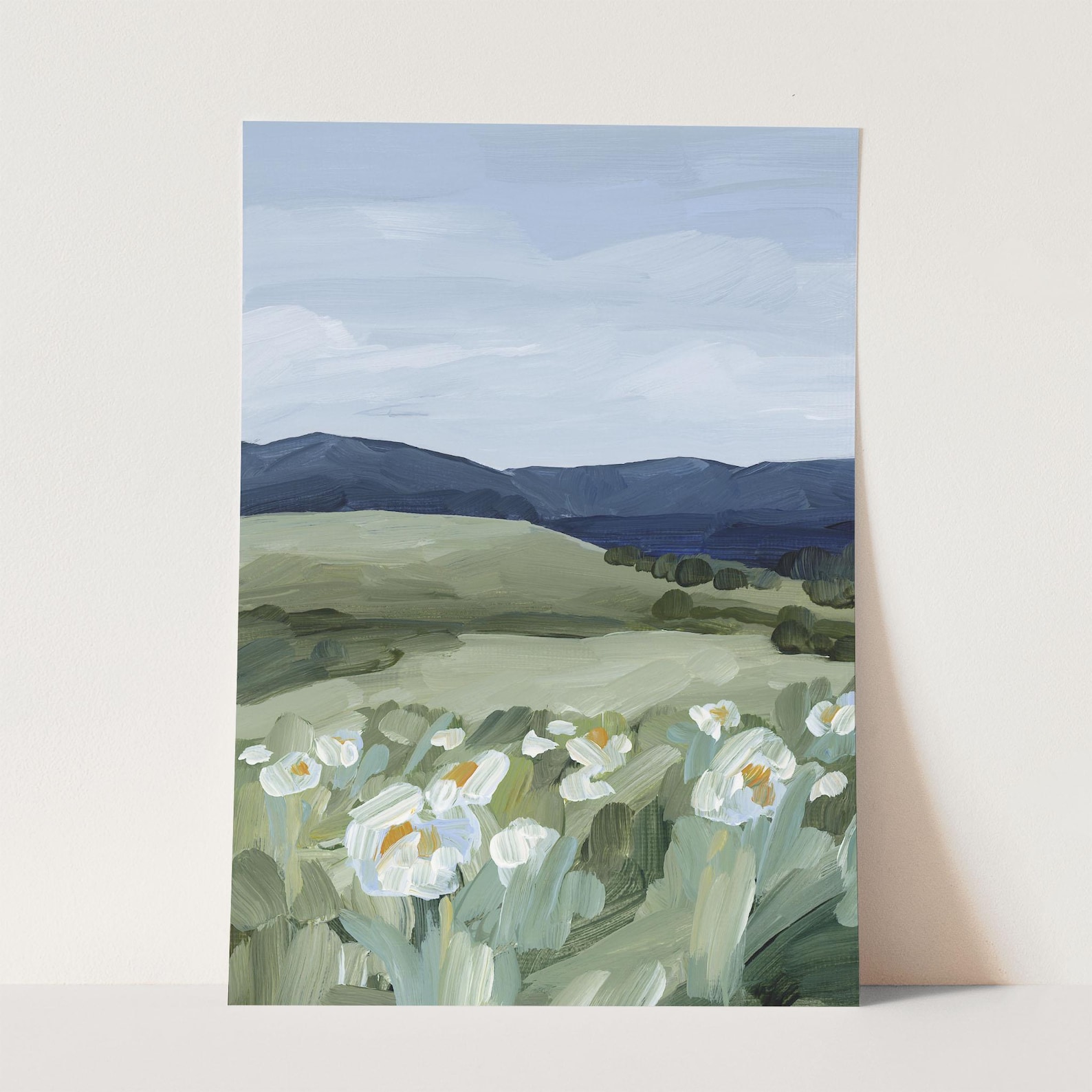 Wildflower Art Print: Colorado Mountain Landscape Painting - Etsy