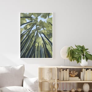 Forest Tree Art Print for Nature Lover - Nature Inspired Art, Whimsical Tree Painting, Woodland Home Decor, Forest Wall Art, Tree Lover Gift