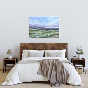Denver Colorado Art Print - Modern Mountain Painting, Scenic Wall Art, Front Range Colorado, Sunset Art, Landscape Decor - Front Range