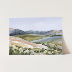 Colorado Wildblumen Kunstdruck - Berglandschaft Malerei, Natur Liebhaber Geschenk, Landschaft Wand Dekoration, Berg Wand Kunst - Jahreszeiten Verschmelzung