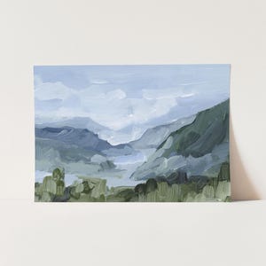 Juneau Alaska Art Print - Mountain Wall Art, Landscape Art, Mountain Art, Landscape Mountain Painting, Mountain Wall Art, Landscape Wall Art