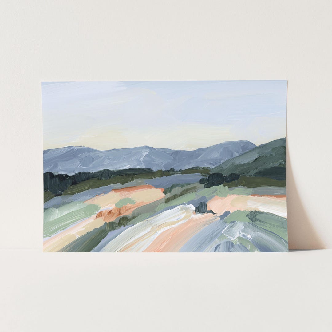 Abstract Colorado Art Print Scenic Mountain Home Decor, Modern Colorado ...