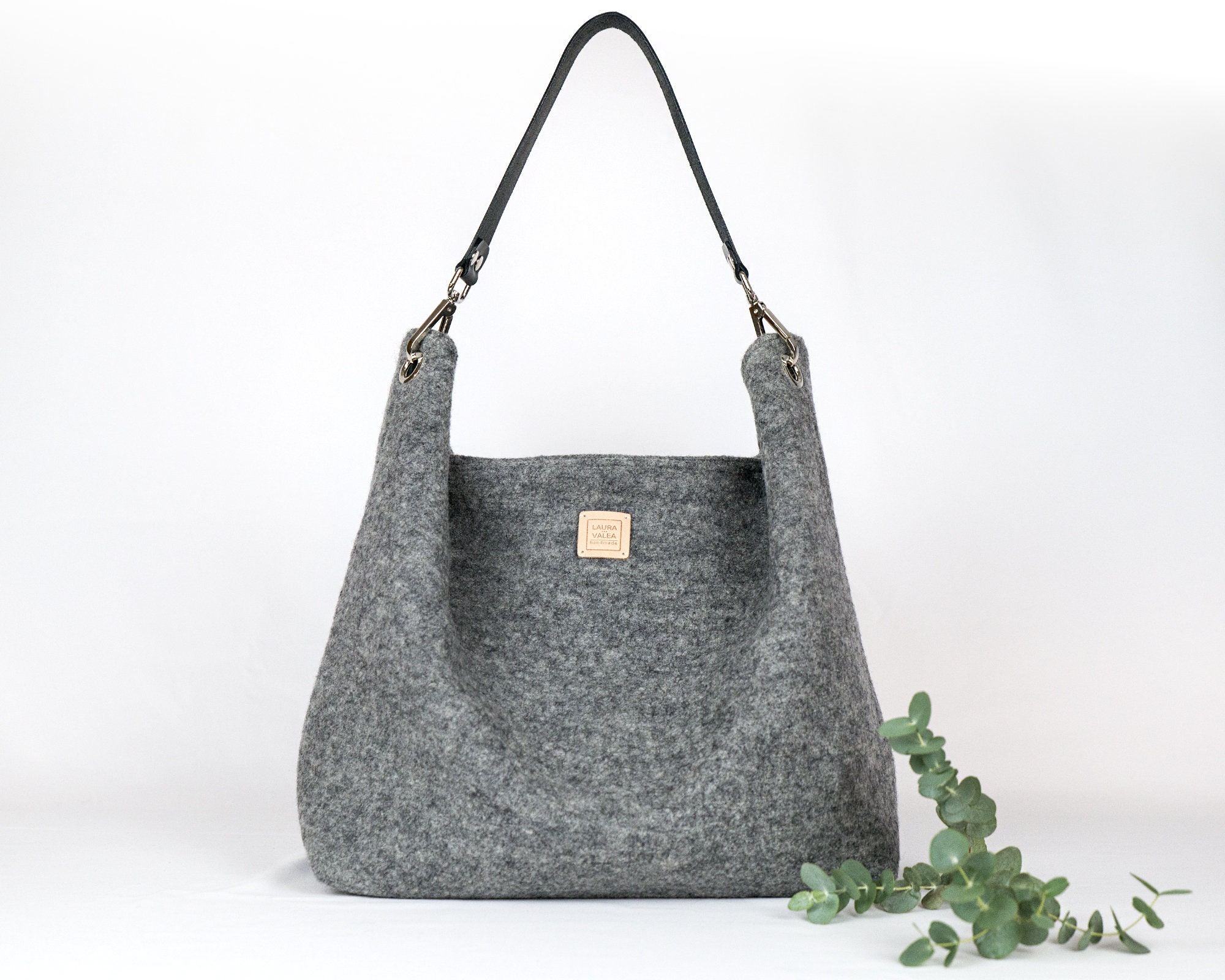 Grey Handbag Etsy UK