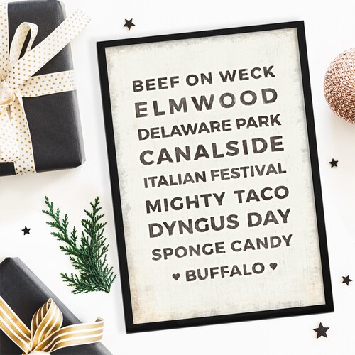 Buffalo NY Buffalo Art Buffalo Native Travel Poster Etsy