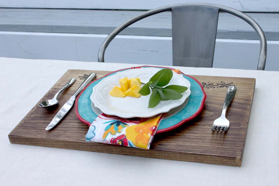 Wood Placemats Wood Chargers Entertaining Tablescapes Etsy