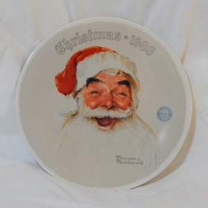Norman Rockwell&#39;s Santa Claus collectable plate