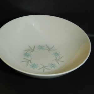 Vintage Homer Laughlin Serving Bowl, Blue Star Pattern