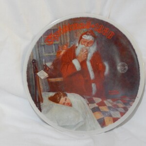 Norman Rockwell&#39;s &quot;Deer Santy Claus&quot; collector plate
