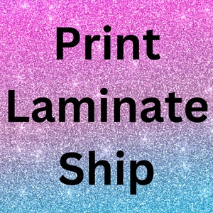 Print, Laminate and Ship