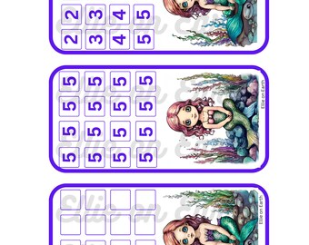 Mermaid Mini A6 Cash Stuffing Savings Challenges Descargable Imprimible