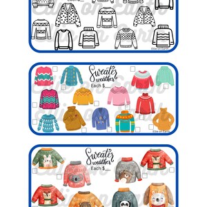 Sweater Mini Cash Savings Challenge A6 Printable Download