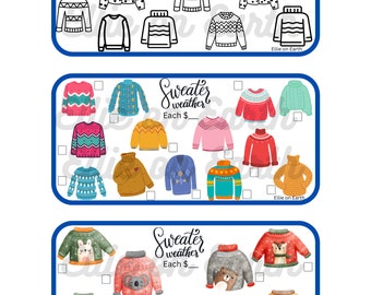 Sweater Mini Cash Savings Challenge A6 Printable Download