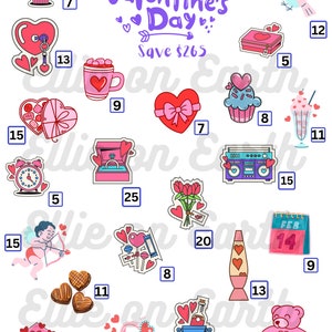 Valentine Savings Challenge Save 265 Printable Download Cash Stuffing