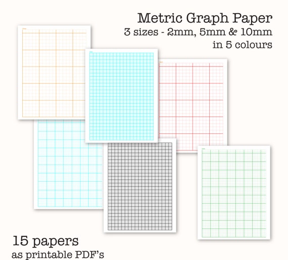 15 metric scale graph papers digital graph paper pdf etsy
