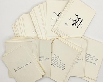 Flash Cards for Elementary Chinese w English Translation Set of 10