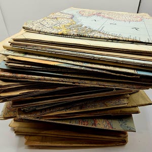 Vintage Maps - You will receive ONE random selection