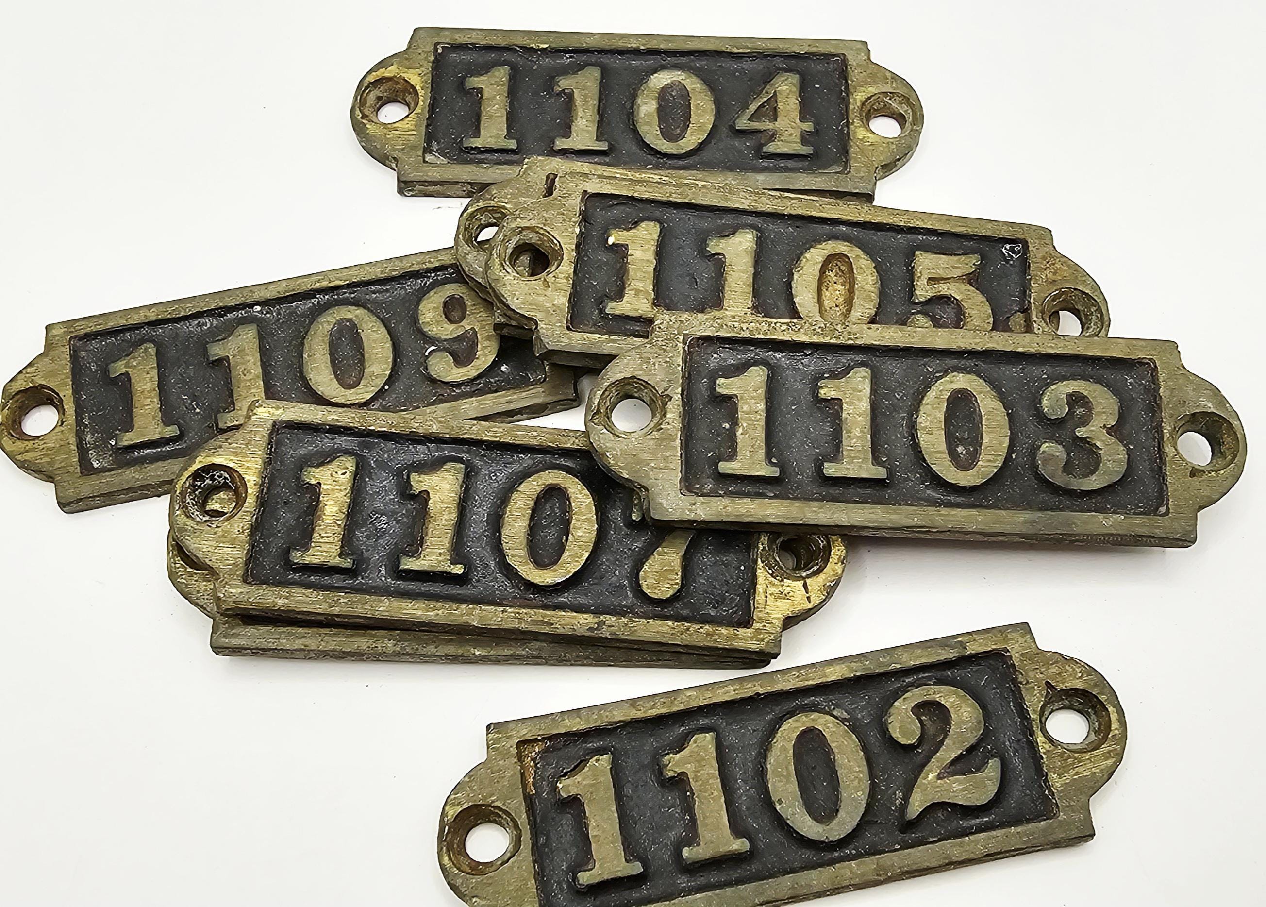 Locker Tags Vintage Metal - Etsy