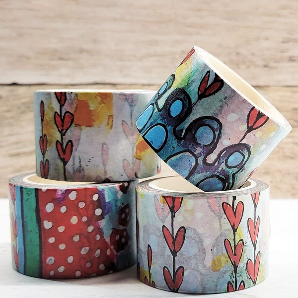 Artist Designed Washi Tape - HEARTS