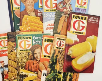 Pocket Journal/Diary - LOT of Various  Funk's Notebooks 1950-1960s 11 in total