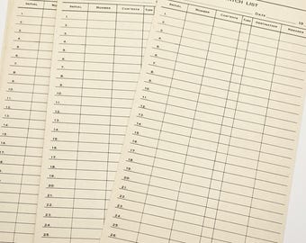 Louisville and Nashville Railroad Company Switch Forms - Set of 5