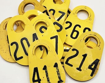 Rubber Cattle Tags - ONE EACH