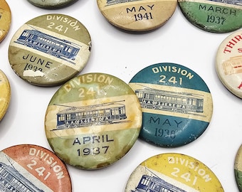 Vintage (1930-1940s) Electrical Railway Employee Pins ONE