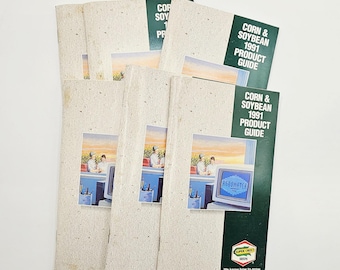 Pocket Journal/Diary - Super Crost Seeds Corn & Soybean 1991 Product Guide Random Choice of ONE