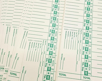 Lathem Time  Company Time Cards - Set of 10