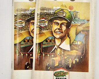 Pocket Journal/Diary - Super Crost Seeds Edw J Funk Sons Farmer Pic Random Choice of ONE