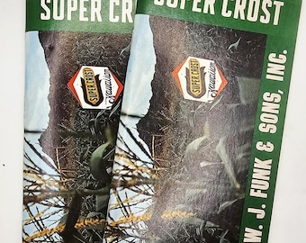 Pocket Journal/Diary - Super Crost Seeds Edw F Funk Sons Green Random Choice of ONE