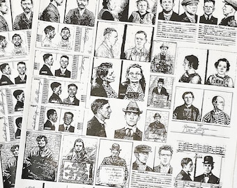 Artist Designed Tissue Paper Mugshots