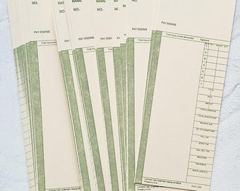 Lathem Time  Company Time Cards, Form 222  - Set of 20