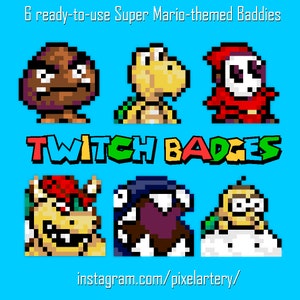 Super Mario-Twitch-Badges